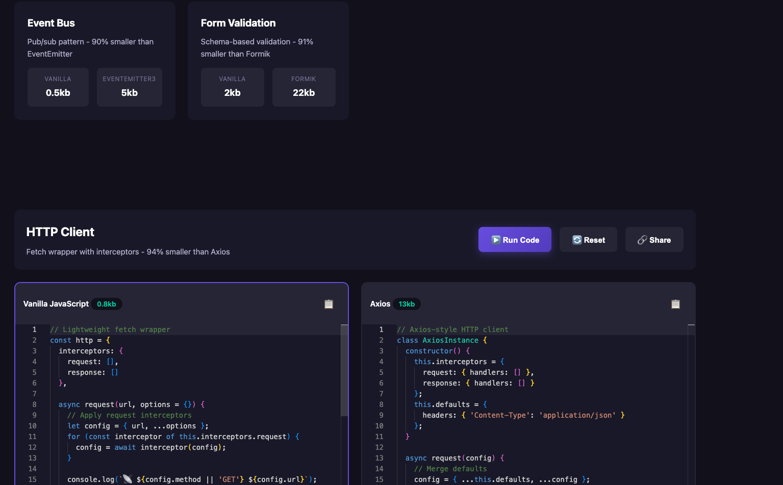 Lean Stack Playground